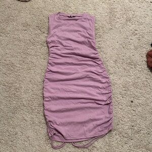 Purple Adjustable Length Dress